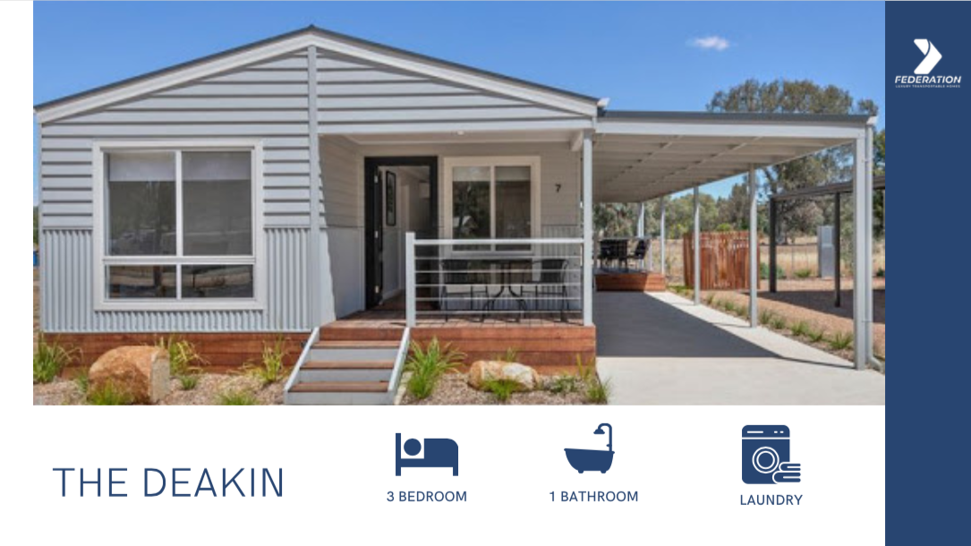 the deakin 2 bedroom transportable lifestyle home
