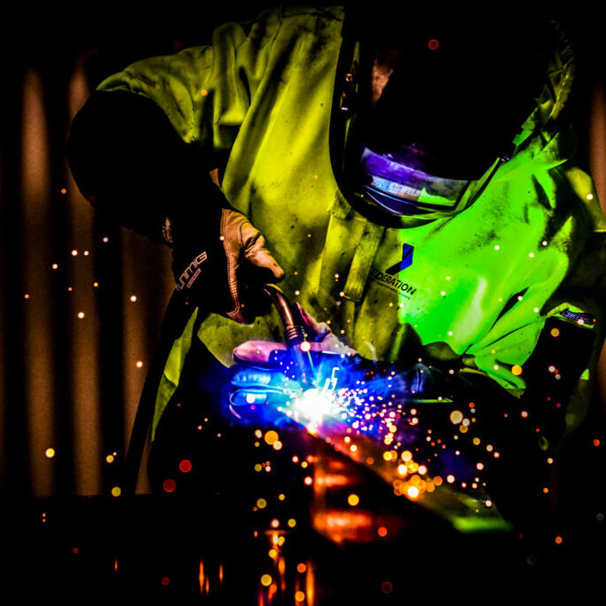 welding at federation luxury holiday cabins